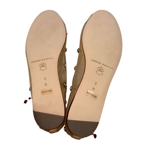 Loeffler Randall Leonie crystal-embellished ballerina shoes NWB - Size 5 - Picture 4 of 6